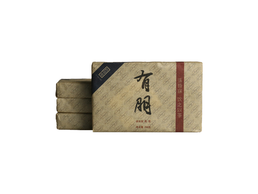 2010有朋 普洱熟砖