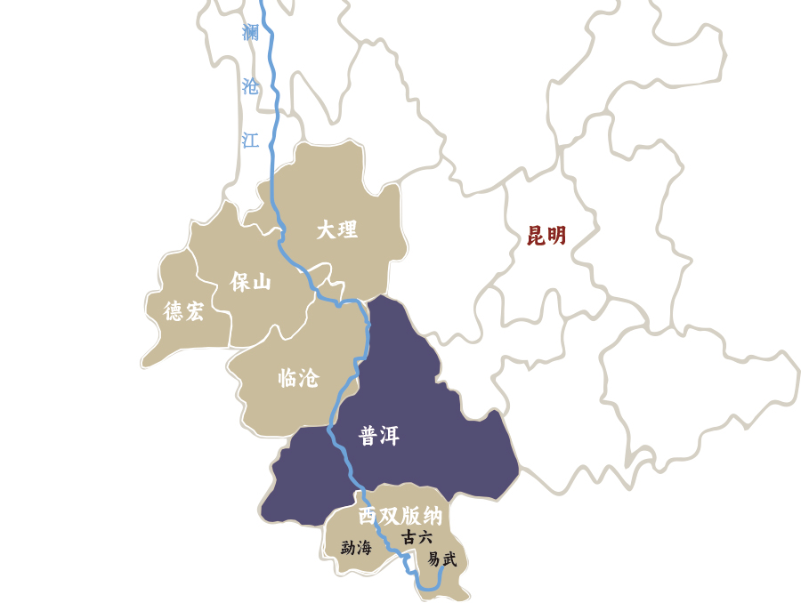 普洱茶分布-普洱市